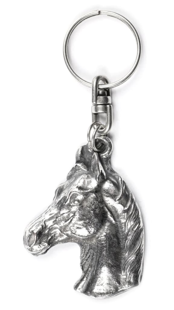 Arabisk häst - silverpläterad hästnyckelring, handväska dekoration, ryggsäckshänge från Art-Dog