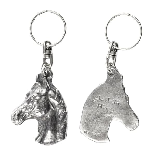 Arabisk häst - silverpläterad hästnyckelring, handväska dekoration, ryggsäckshänge från Art-Dog