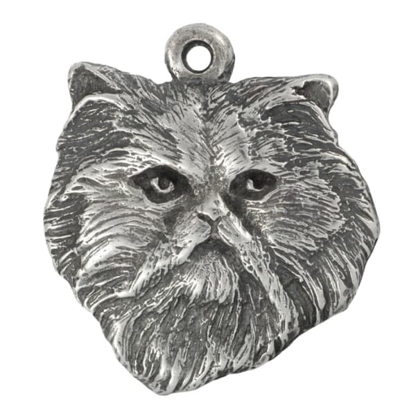 Persisk - silverpläterad nyckelring med katt, handväska dekoration, ryggsäckshänge från Art-Dog