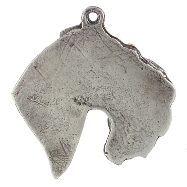 Kerry Blue Terrier, Irish Blue Terrier I - silverpläterad hundnyckelring, handväska dekoration, ryggsäckshänge från Art-Dog