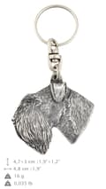 Miniatyrbild 4 av 6: Schnauzer, Schnauzer III - silverpläterad hundnyckelring, handväska dekoration, ryggsäckshänge från Art-Dog