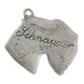 Miniatyrbild 6 av 6: Schnauzer, Schnauzer III - silverpläterad hundnyckelring, handväska dekoration, ryggsäckshänge från Art-Dog