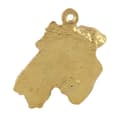 Miniatyrbillede 6 af 6: Airedale Terrier, Waterside Terrier - guldbelagt nøglering med hund, håndtaskedekoration, luksuriøst tilbehør fra Art-Dog