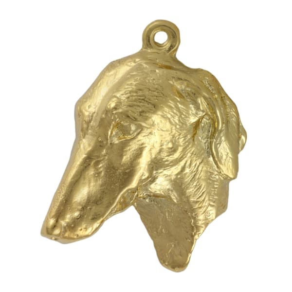 African Greyhound, Azawakh II - guldpläterad nyckelring med en hund i presentförpackning, handväska dekoration, lyxigt tillbehör från Art-Dog