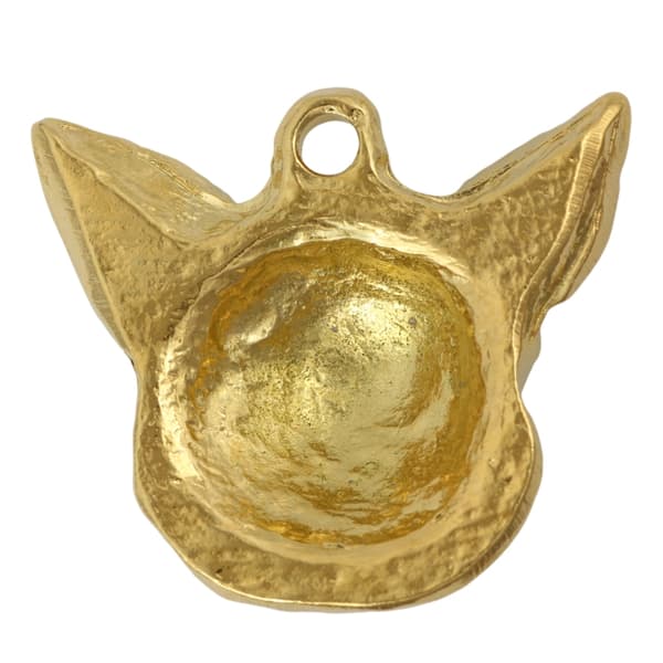 Korthårig Chihuahua - guldpläterad nyckelring med en hund i presentförpackning, handväska dekoration, lyxigt tillbehör från Art-Dog