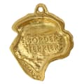 Miniatyrbild 7 av 7: Border Terrier - guldpläterad nyckelring med en hund i presentförpackning, handväska dekoration, lyxigt tillbehör från Art-Dog