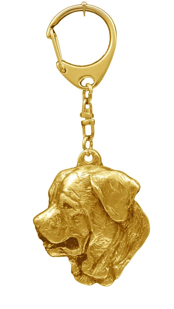 Tosa Inu, Tosa-inu, Japanese Mastiff - guldpläterad nyckelring med en hund i presentask, handväska dekoration, lyxigt tillbehör från Art-Dog