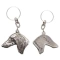 Pikkukuva 1 / 8: Persianvinttikoira, Saluki - hopeoitu avaimenperä koiralla koristelaatikossa, käsilaukun koristelu, reppuriipus Art-Dogilta