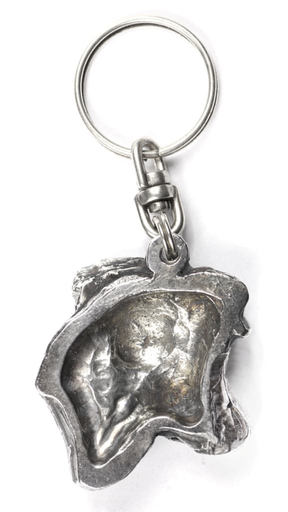 Jack Russell Terrier - silverpläterad nyckelring med en hund i en dekorativ låda, handväska dekoration, ryggsäckshänge från Art-Dog