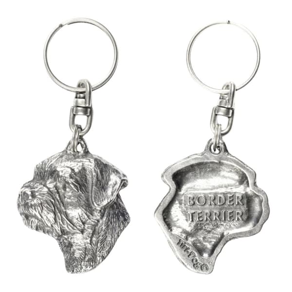 Frieserhäst - silverpläterad nyckelring med en häst i en dekorativ låda, handväska dekoration, ryggsäckshänge från Art-Dog