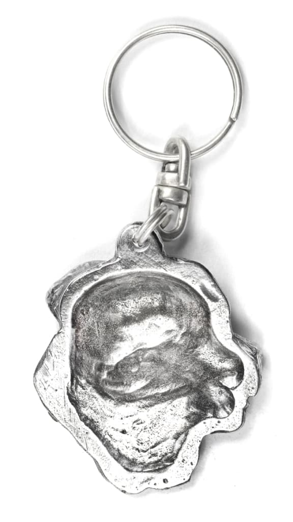 Tosa Inu, Tosa-inu, Japanese Mastiff - silverpläterad nyckelring med en hund i en dekorativ låda, handväska dekoration, ryggsäckshänge från Art-Dog