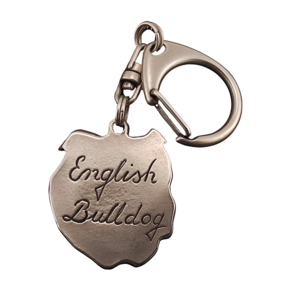 Englantibulldoggi, Bulldog I - hopeoitu avaimenperä koiralla lahjarasiassa, käsilaukun koristelu, reppuriipus Art-Dogilta