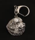 Miniatyrbild 8 av 11: Newfoundland, Newfoundland, Wodołaz - silverpläterad nyckelring med en hund i presentförpackning, handväska dekoration, ryggsäckshänge från Art-Dog