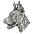 Pikkukuva 6 / 11: Doberman, Dobermann I - hopeoitu avaimenperä koiralla lahjarasiassa, käsilaukun koristelu, reppuriipus Art-Dogilta