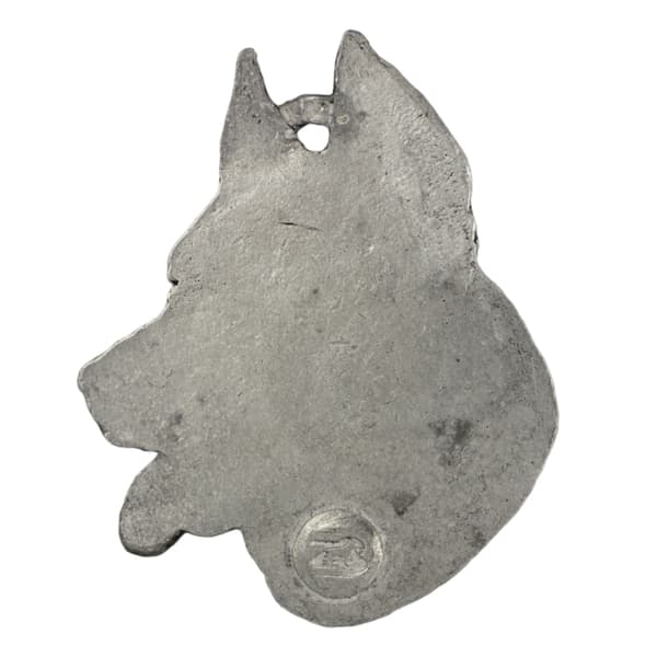 Beauceron French Shepherd - silverpläterad nyckelring med en hund i presentförpackning, handväska dekoration, ryggsäckshänge från Art-Dog