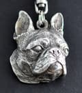 Pikkukuva 9 / 11: Boston Terrier, Boston Bull Terrier - hopeoitu avaimenperä koiralla lahjarasiassa, käsilaukun koristelu, reppuriipus Art-Dogilta