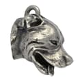 Pikkukuva 6 / 11: Staffordshiren bullterrieri, Staffik, Staffi - hopeoitu avaimenperä koiralla lahjarasiassa, käsilaukun koristelu, reppuriipus Art-Dogilta