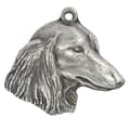 Miniatyrbild 6 av 11: Tax - silverpläterad nyckelring med en hund i presentask, handväska dekoration, ryggsäckshänge från Art-Dog