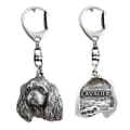 Pikkukuva 1 / 11: Cavalier King Charles Spaniel I - hopeoitu avaimenperä koiralla lahjarasiassa, käsilaukun koristelu, reppuriipus by Art-Dog