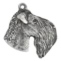 Pikkukuva 6 / 11: Kerry Blue Terrier, Irish Blue Terrier - hopeoitu avaimenperä koiralla lahjarasiassa, käsilaukun koristelu, reppuriipus Art-Dogilta