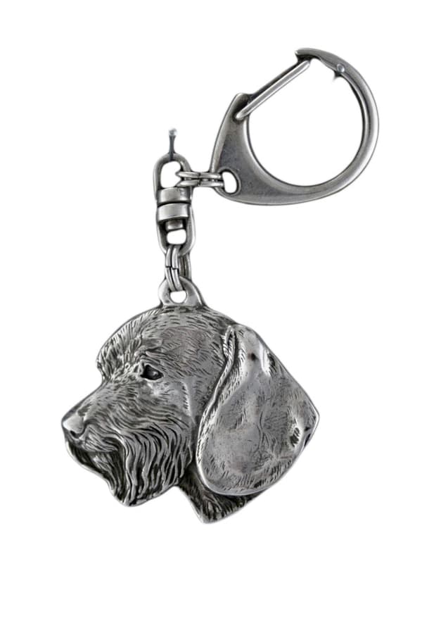 Tax III - silverpläterad nyckelring med en hund i presentask, handväska dekoration, ryggsäckshänge från Art-Dog