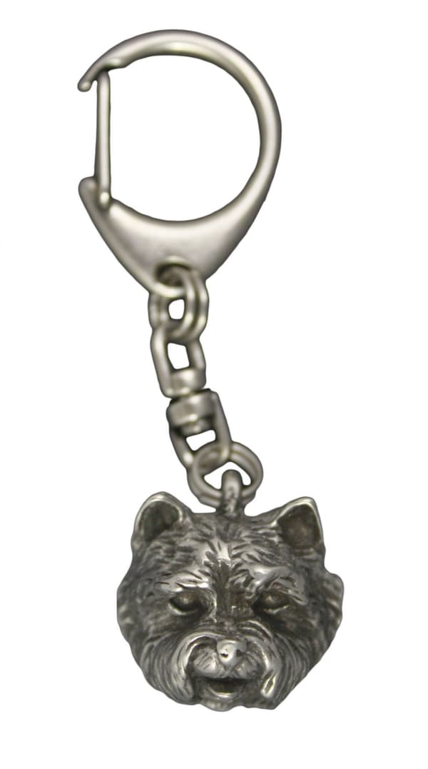West Highland White Terrier, Westie I - silverpläterad nyckelring med en hund i presentförpackning, handväska dekoration, ryggsäckshänge från Art-Dog