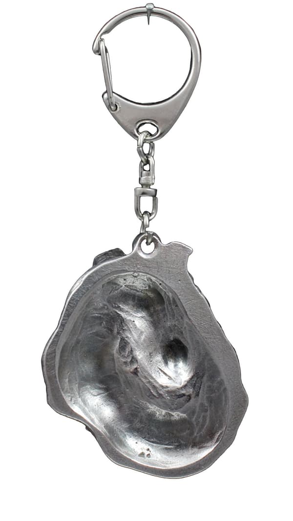 Långhårig Scottish Shepherd, Collie rough - silverpläterad nyckelring med en hund i presentask, handväska dekoration, ryggsäckshänge från Art-Dog