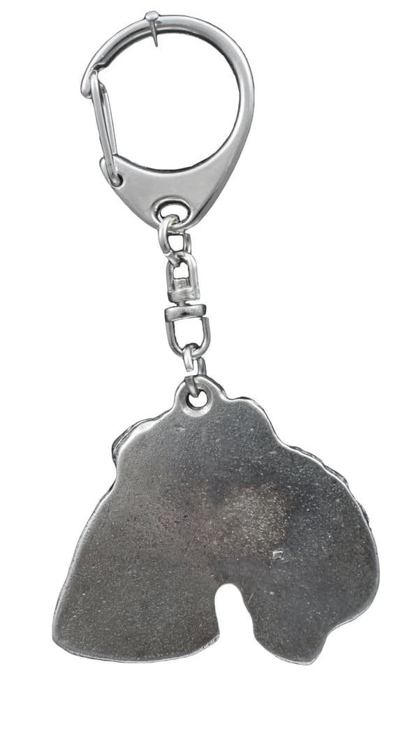 Lakeland Terrier - silverpläterad nyckelring med en hund i presentförpackning, handväska dekoration, ryggsäckshänge från Art-Dog