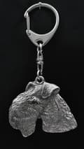Miniatyrbild 8 av 10: Lakeland Terrier - silverpläterad nyckelring med en hund i presentförpackning, handväska dekoration, ryggsäckshänge från Art-Dog