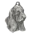 Miniatyrbild 6 av 11: Basset Hound II - silverpläterad nyckelring med en hund i presentförpackning, handväska dekoration, ryggsäckshänge från Art-Dog