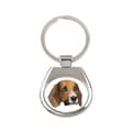 Miniatyrbild 1 av 3: Beagle - geometrisk nyckelring med ett foto och inskriptionen Art-Dog