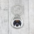 Miniatyrbild 3 av 3: Leonberger - en geometrisk nyckelring med ett foto och inskriptionen Art-Dog
