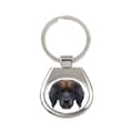 Miniatyrbild 1 av 3: Leonberger - en geometrisk nyckelring med ett foto och inskriptionen Art-Dog