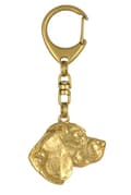 Miniatyrbild 8 av 10: Beagle - nyckelring och halsband med en hund i en låda, högkvalitativ guldpläterad produkt, Art-Dog varumärke