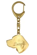 Miniatyrbild 9 av 10: Beagle - nyckelring och halsband med en hund i en låda, högkvalitativ guldpläterad produkt, Art-Dog varumärke