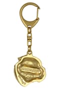 Miniatyrbild 9 av 10: Bullmastiff, Bulmastiff - nyckelring och halsband med en hund i en låda, högkvalitativ guldpläterad produkt, Art-Dog varumärke