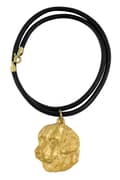 Miniatyrbild 3 av 10: Golden Retriever - nyckelring och halsband med en hund i en låda, högkvalitativ guldpläterad produkt, Art-Dog varumärke