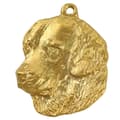 Miniatyrbild 4 av 10: Golden Retriever - nyckelring och halsband med en hund i en låda, högkvalitativ guldpläterad produkt, Art-Dog varumärke