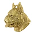 Miniatyrbild 4 av 10: Boxer, Boxer - nyckelring och halsband med en hund i en låda, högkvalitativ guldpläterad produkt, Art-Dog varumärke