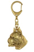 Miniatyrbild 8 av 10: Boxer, Boxer - nyckelring och halsband med en hund i en låda, högkvalitativ guldpläterad produkt, Art-Dog varumärke