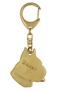 Miniatyrbild 9 av 10: Boxer, Boxer - nyckelring och halsband med en hund i en låda, högkvalitativ guldpläterad produkt, Art-Dog varumärke