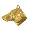 Miniatyrbillede 4 af 10: Stråhåret gravhund I - nøglering og halskæde med en hund i æske, højkvalitets guldbelagt produkt, Art-Dog brand