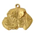 Miniatyrbild 4 av 10: Boxer, Boxer I - nyckelring och halsband med en hund i en låda, högkvalitativ guldpläterad produkt, Art-Dog varumärke