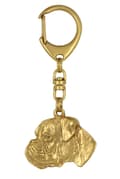 Miniatyrbild 8 av 10: Boxer, Boxer I - nyckelring och halsband med en hund i en låda, högkvalitativ guldpläterad produkt, Art-Dog varumärke