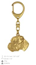 Miniatyrbild 10 av 10: Boxer, Boxer I - nyckelring och halsband med en hund i en låda, högkvalitativ guldpläterad produkt, Art-Dog varumärke