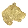 Miniatyrbild 4 av 10: Engelsk Setter, Laverack - nyckelring och halsband med en hund i en låda, högkvalitativ guldpläterad produkt, Art-Dog varumärke