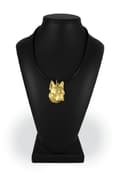 Miniatyrbild 6 av 10: Boston Terrier, Boston Bull Terrier - nyckelring och halsband med en hund i en låda, högkvalitativ guldpläterad produkt, Art-Dog varumärke