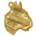 Miniatyrbild 5 av 10: Bull terrier, Bull Terrier II - nyckelring och halsband med en hund i en låda, högkvalitativ guldpläterad produkt, Art-Dog varumärke