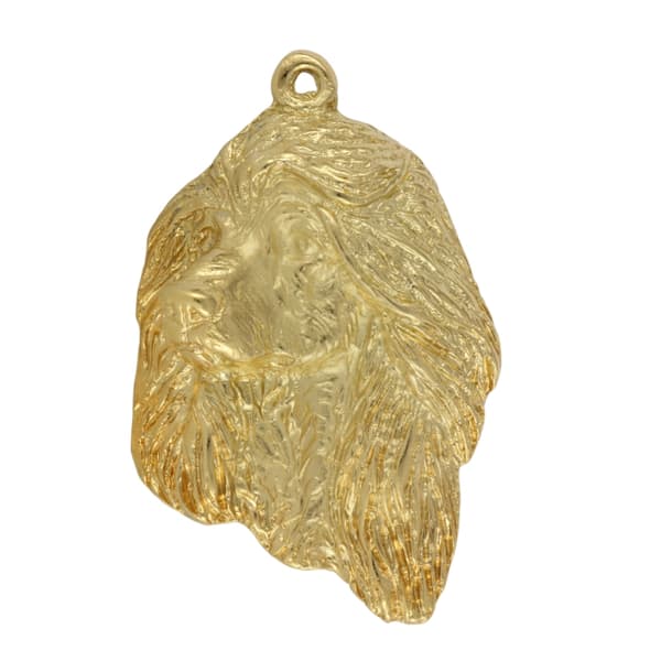 Afghan Hound I - nyckelring och halsband med en hund i en låda, högkvalitativ guldpläterad produkt, Art-Dog varumärke