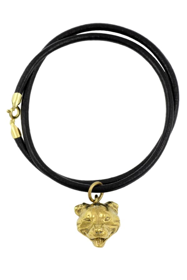 Staffordshire Bull Terrier, Staffik, Staffi - nyckelring och halsband med en hund i låda, högkvalitativ guldpläterad produkt, Art-Dog varumärke
